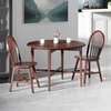 image:imageWinsome Hannah 3Pc Double Drop Leaf Table Set with 2 Windsor Chairs Walnut FinishWalnut